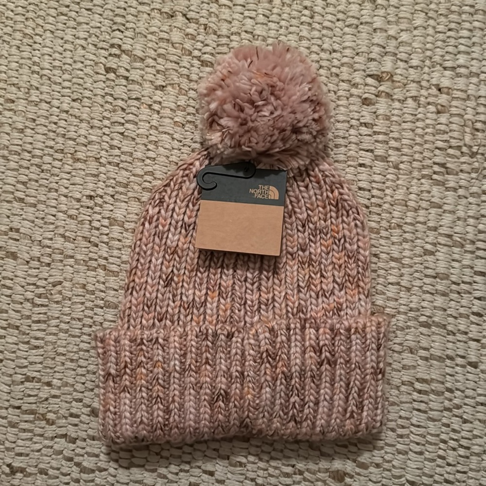 The North Face Blush Knit Beanie with Pom-Pom - Picture 4 of 5